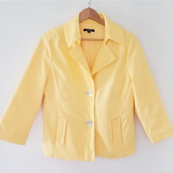 Rafaella blazer two button closure yellow - Picture 1 of 7